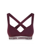 Biustonosz bez fiszbin metallic logo padded - 0