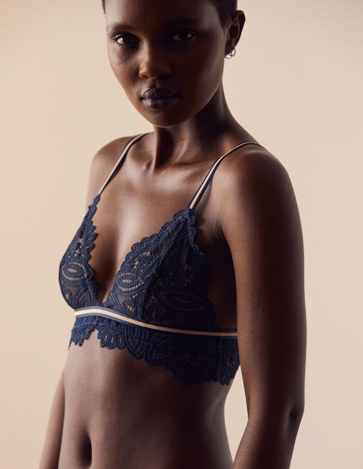 Biustonosz bez fiszbin bellflower triangle - 0